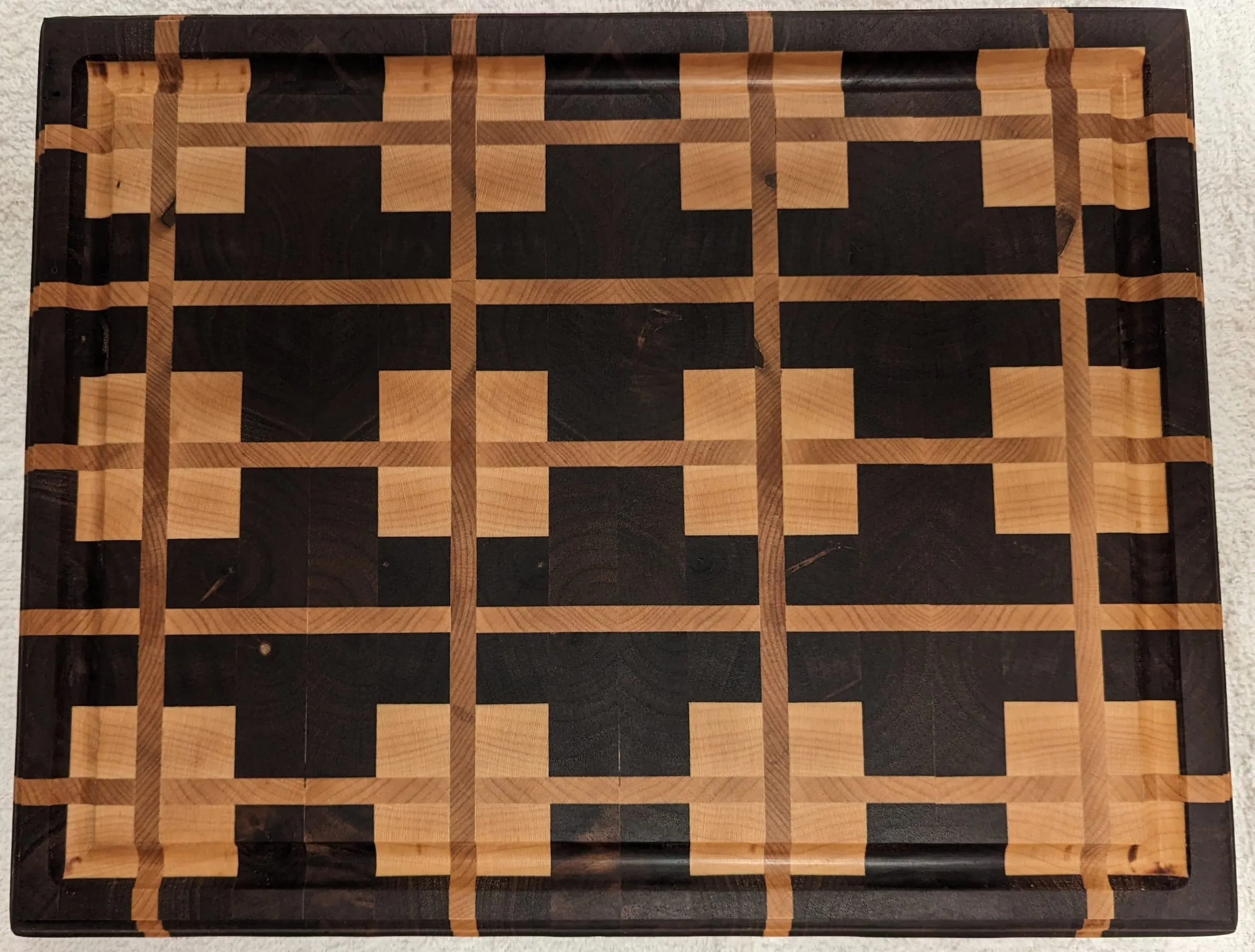 End-Grain Boards & Bowls — Squares-within-squares pattern