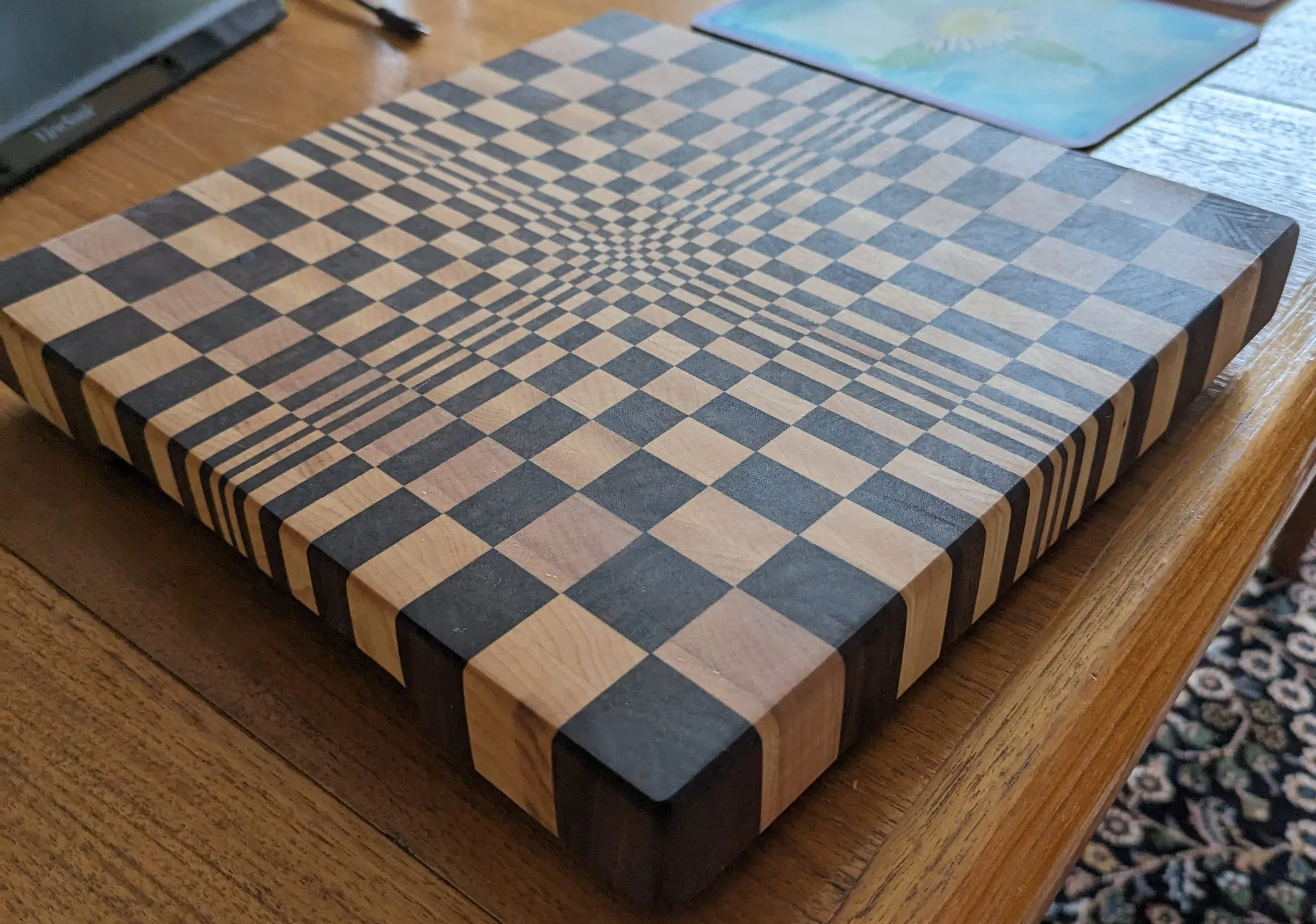 End-Grain Boards & Bowls — The checkerboard from the edge