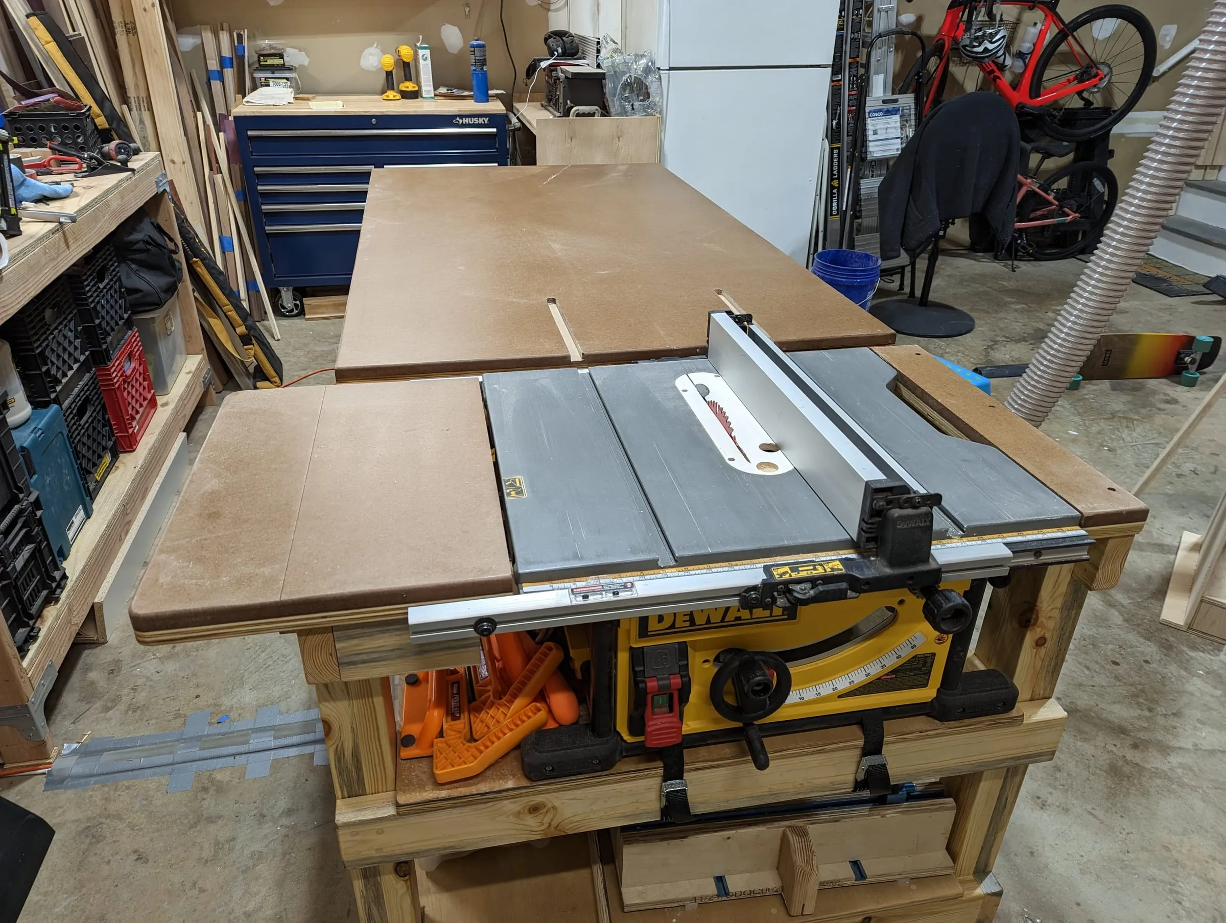 The Workshop — The new table saw station