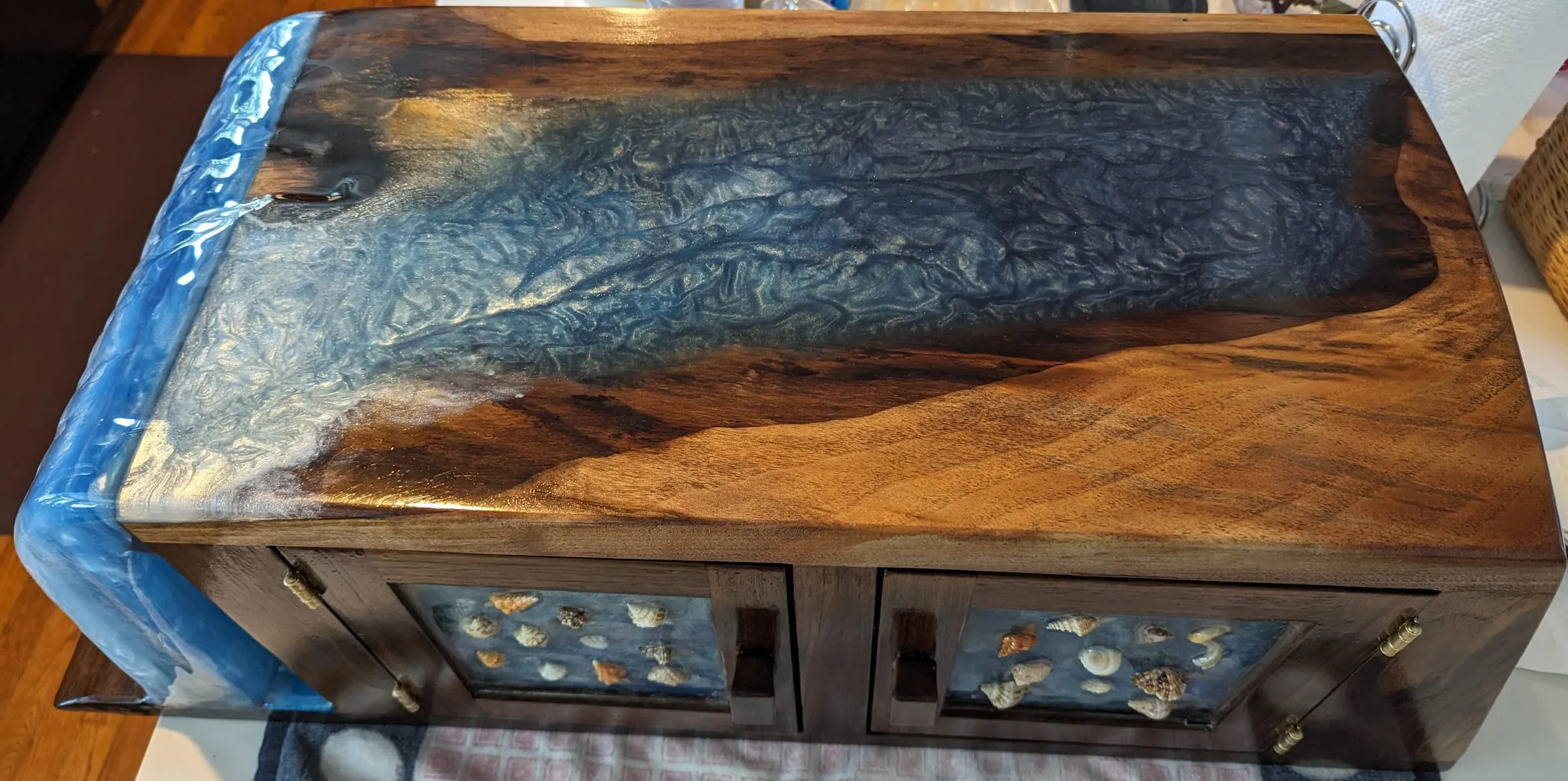 The Waterfall Cabinet — The river and waterfall from above