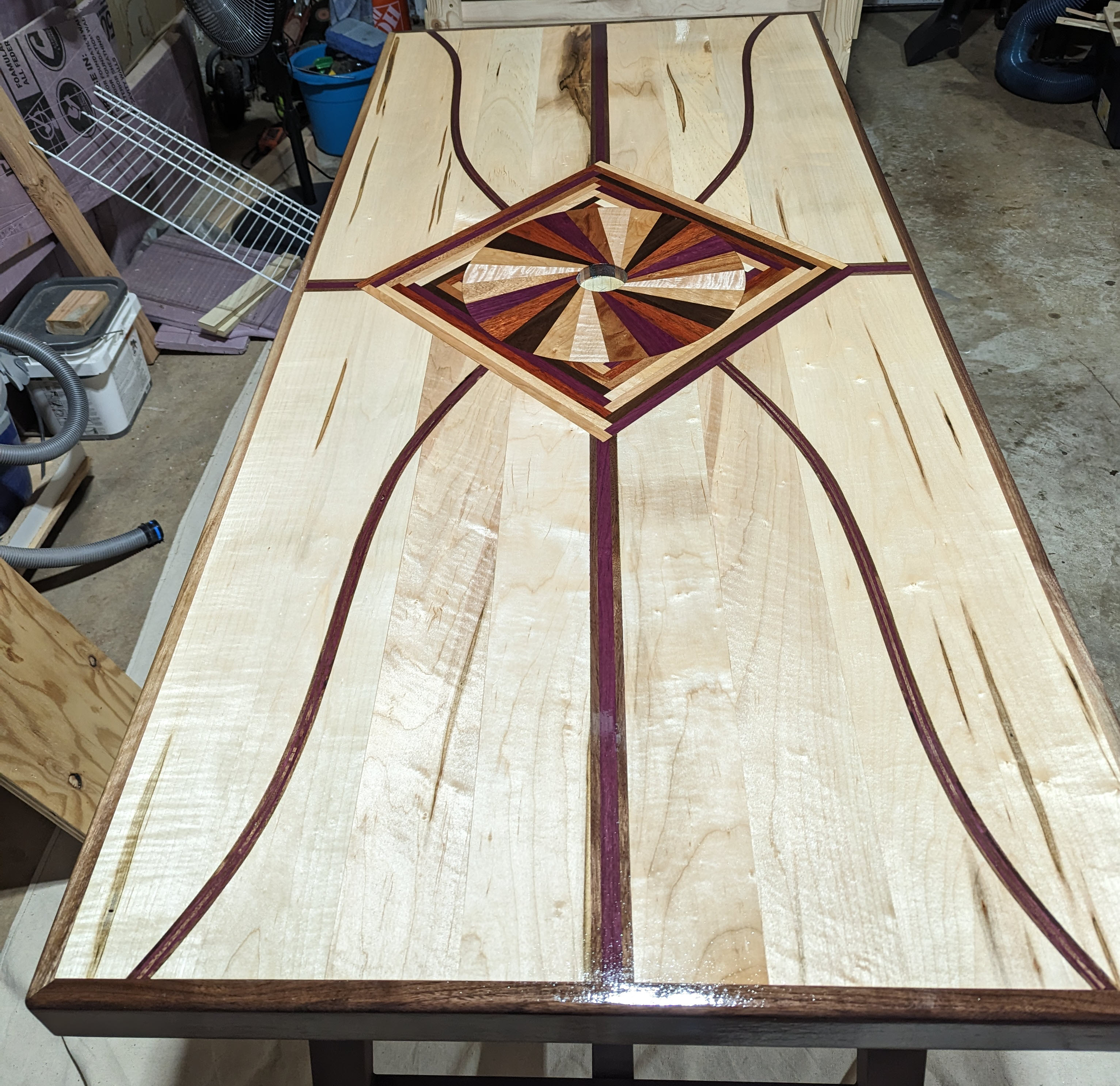 Picture table inlay